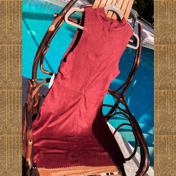 nwt! altar’d state red suede dress - Picture 5 of 8